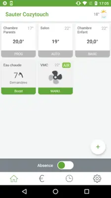 SAUTER COZYTOUCH android App screenshot 12