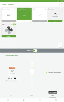 SAUTER COZYTOUCH android App screenshot 1